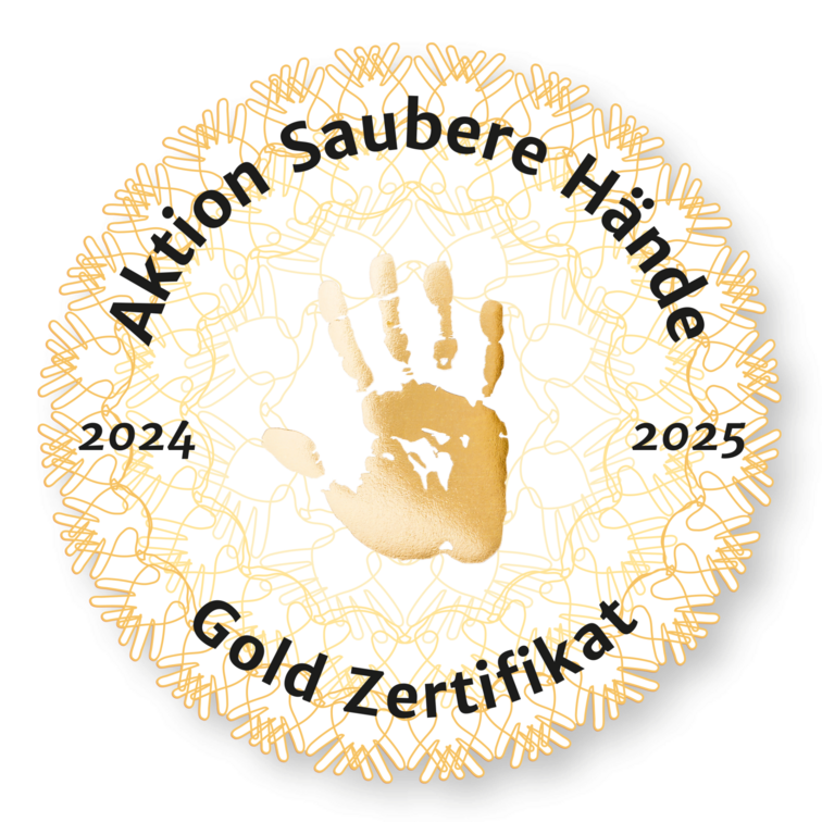 Aktion Saubere Hände Gold Zertifikat 2024 - 2025